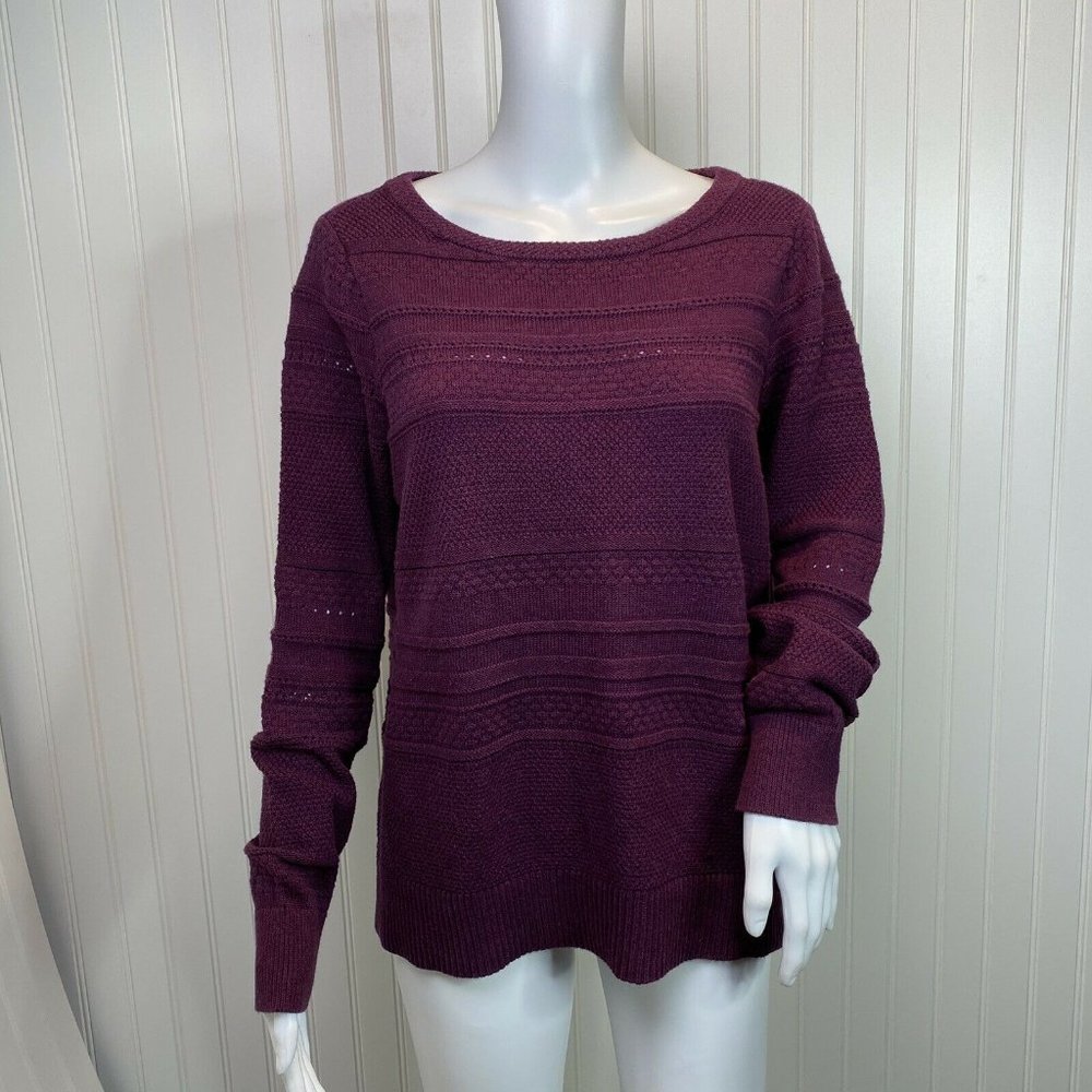 Ann Taylor Loft Sweater Size Large Purple Pullover